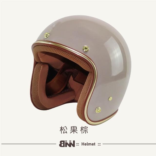【NINJA】經典涼感3/4騎士三釦式復古安全帽(台灣製 檢驗合格)