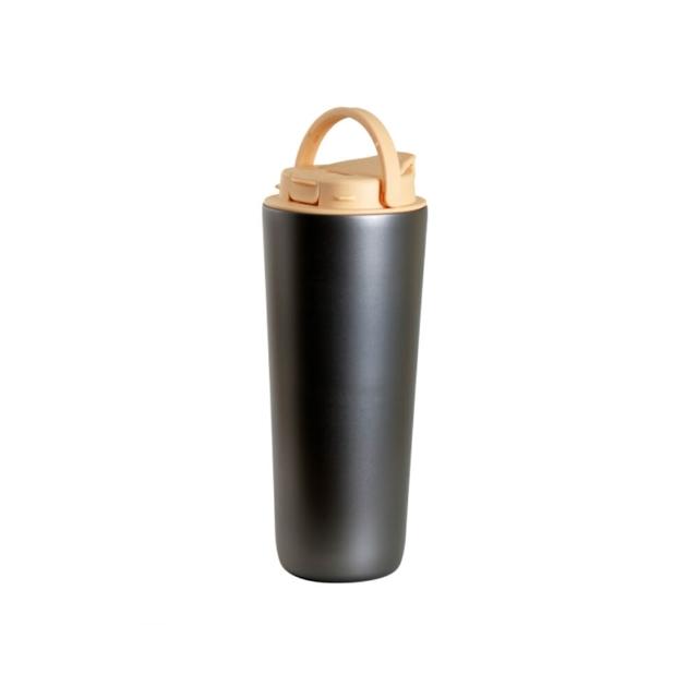 【Titanium 鈦造】純鈦跳跳杯 鈦色系列 800ml (鈦保溫杯 保溫瓶 台灣鈦杯 鈦金屬 長效保溫 環保杯 隨行杯)