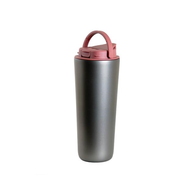 【Titanium 鈦造】純鈦跳跳杯 鈦色系列 800ml (鈦保溫杯 保溫瓶 台灣鈦杯 鈦金屬 長效保溫 環保杯 隨行杯)