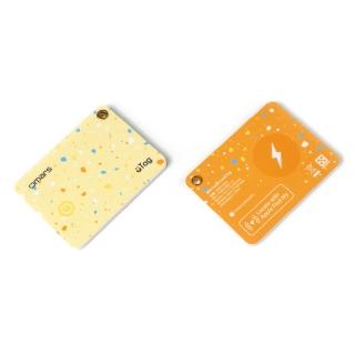 【omars】uTag智慧防丟卡-2入組(iOS專用 無線充電 支援手機內建APP)