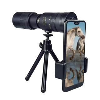 【外接鏡頭】10-300x40倍手機長焦望遠鏡-附三角支架(天文望遠鏡  跨年演唱會 單筒 小巧便攜 踏青外出)