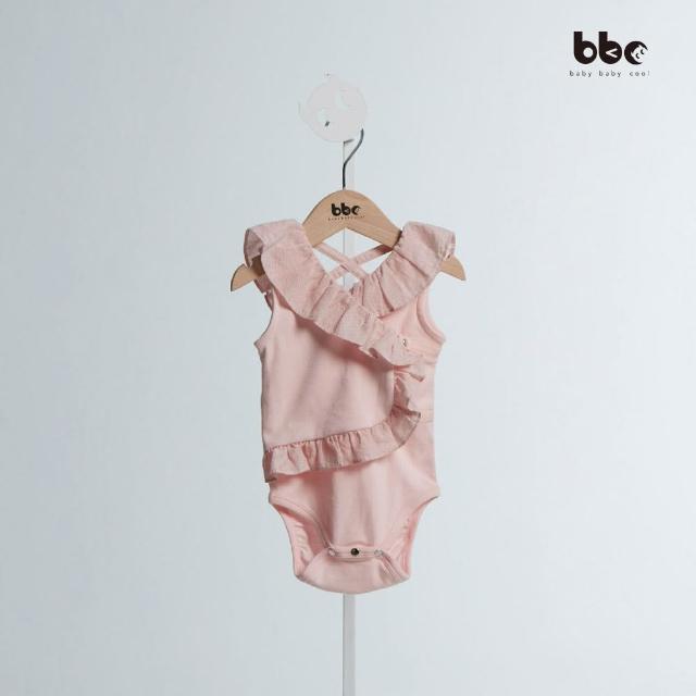 【baby baby cool】天使露背荷葉包屁衣 嬰幼童裝(有機棉童裝 bbc童裝 嬰幼童裝 童裝)