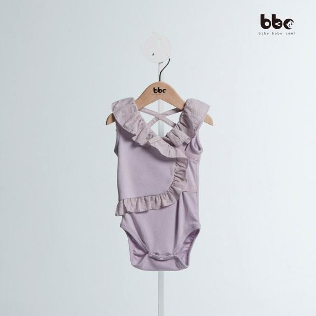 【baby baby cool】天使露背荷葉包屁衣 嬰幼童裝(有機棉童裝 bbc童裝 嬰幼童裝 童裝)