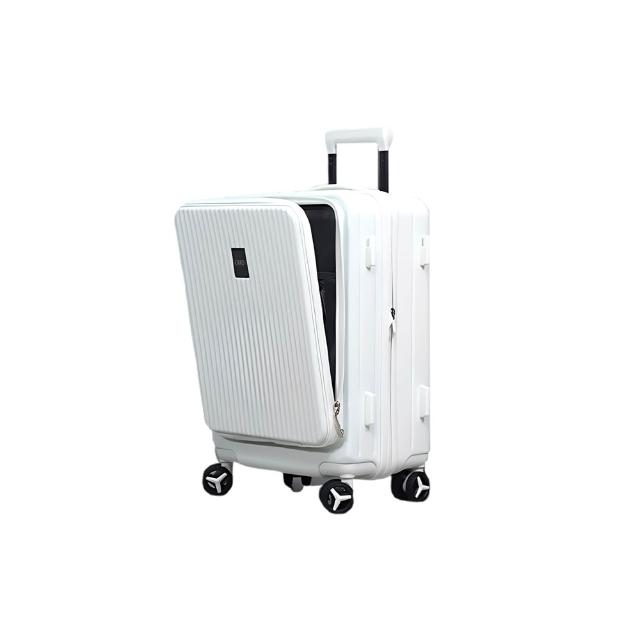 【GTG】旅快箱 20吋前開/上掀登機箱 (商務出差/雙充電孔/筆電層/杯架/擴充/行李箱)