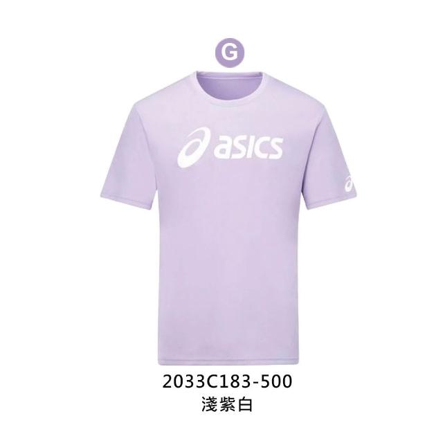 【asics 亞瑟士】男女款運動短袖T恤-台灣製 LOGO 吸濕排汗 休閒 運動 上衣(2033C183-001)