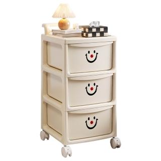 【R.H 獵戰】小推車 收納櫃 家用抽屜式零食玩具雜物置物架(推車置物架 收納架 桌下移動分層儲物櫃lmx)