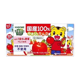 【可果美】幼兒綜合蔬菜&蘋果汁100mlx15入 (寶寶飲料/寶寶副食品)