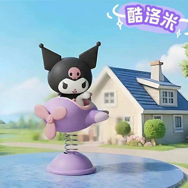 【SANRIO 三麗鷗】交通工具系列PVC可愛公仔搖搖樂桌上擺飾-六款可選