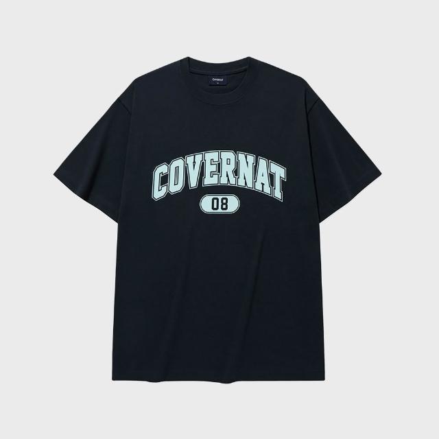 【COVERNAT】經典數字Logo短袖T恤 (UNI短袖上衣 黑/卡其/海軍藍/白色)
