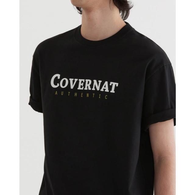 【COVERNAT】官方旗艦館 男女款- Logo短袖T恤 (UNI短袖上衣 黑/萊姆綠/燕麥/白色)