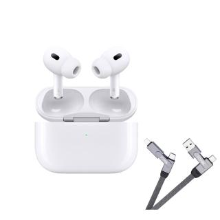 六合一快充線【Apple】AirPods Pro 2 全新第二代 藍牙耳機搭配MagSafe充電盒（USB-C）(MTJV3TA/A)