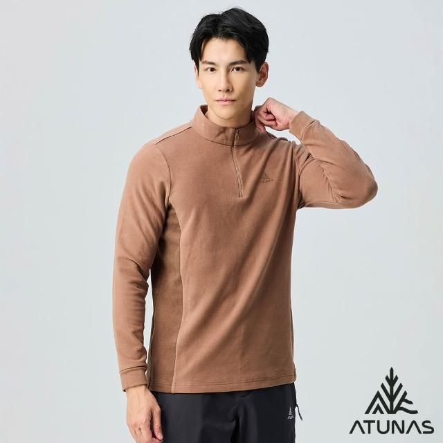 【ATUNAS 歐都納】女男款經典圓領衫/拉鍊衫(A8保暖/親膚舒適/日常休閒)