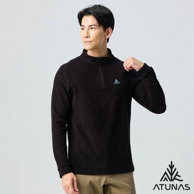 【ATUNAS 歐都納】女男款經典圓領衫/拉鍊衫(A8保暖/親膚舒適/日常休閒)