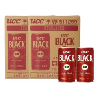 【UCC】赤濃醇 無糖黑咖啡185g 30入x2箱(184ml/瓶 無糖無負擔)