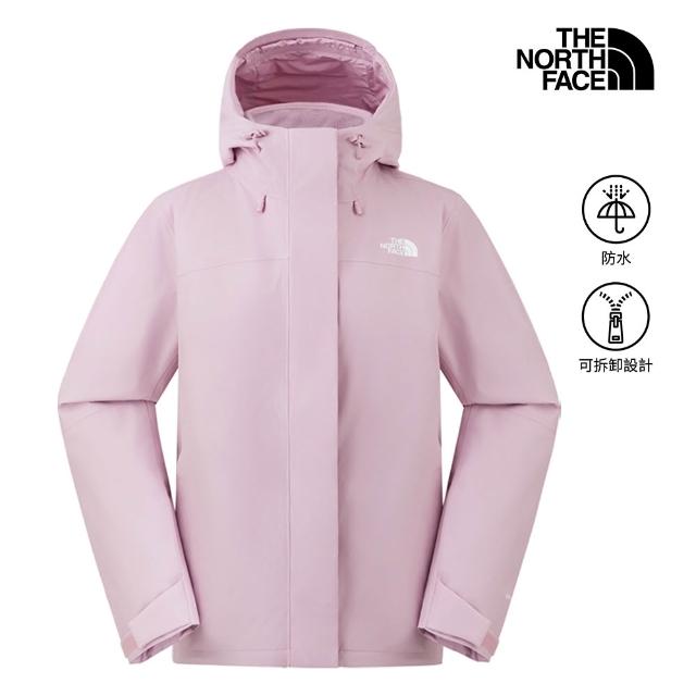 【The North Face】中性款防水透氣抓絨內裡三合一外套(多款任選)