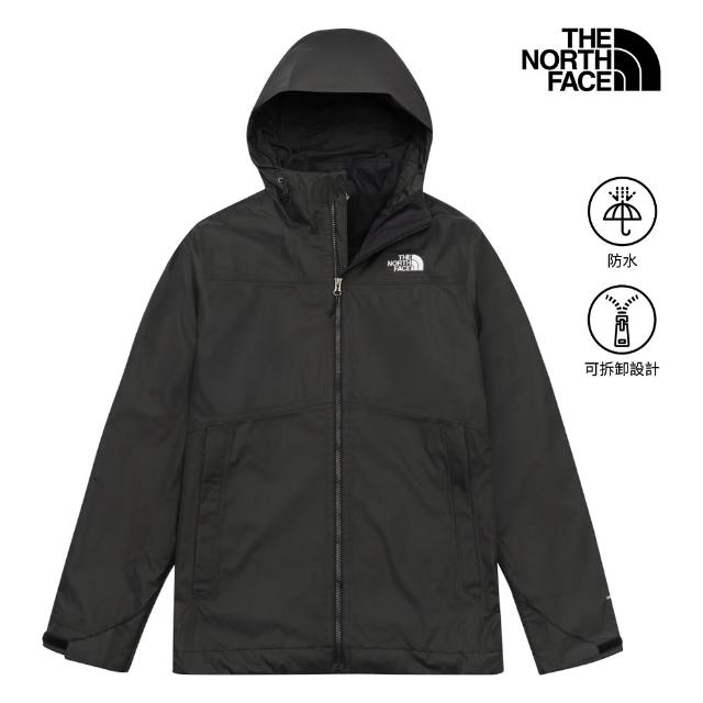 【The North Face】中性款防水透氣抓絨內裡三合一外套(多款任選)
