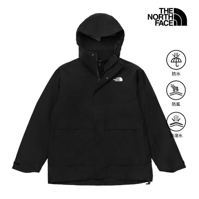 【The North Face】男款防水透氣抓絨內裡三合一外套(多款任選)