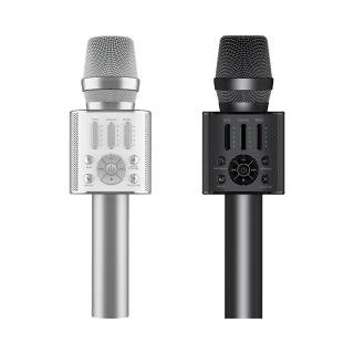 【Gigastone 立達國際】2入組 無線藍牙5.0麥克風 KM-8500(內建喇叭/TWS雙人歡唱/八種混音/伴唱/唱歌APP)