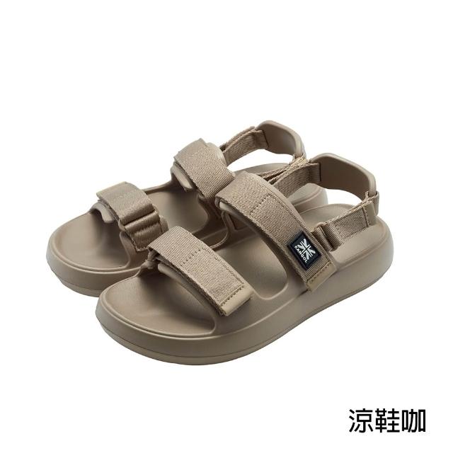 【KANGOL】英國袋鼠人氣鞋款 黑勢機能輕量涼鞋(洞洞鞋/拖鞋/增高鞋/NCCA/Angelia&Pets)