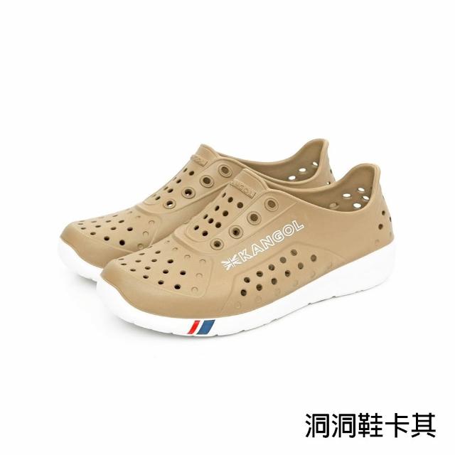 【KANGOL】英國袋鼠人氣鞋款 黑勢機能輕量涼鞋(洞洞鞋/拖鞋/增高鞋/NCCA/Angelia&Pets)