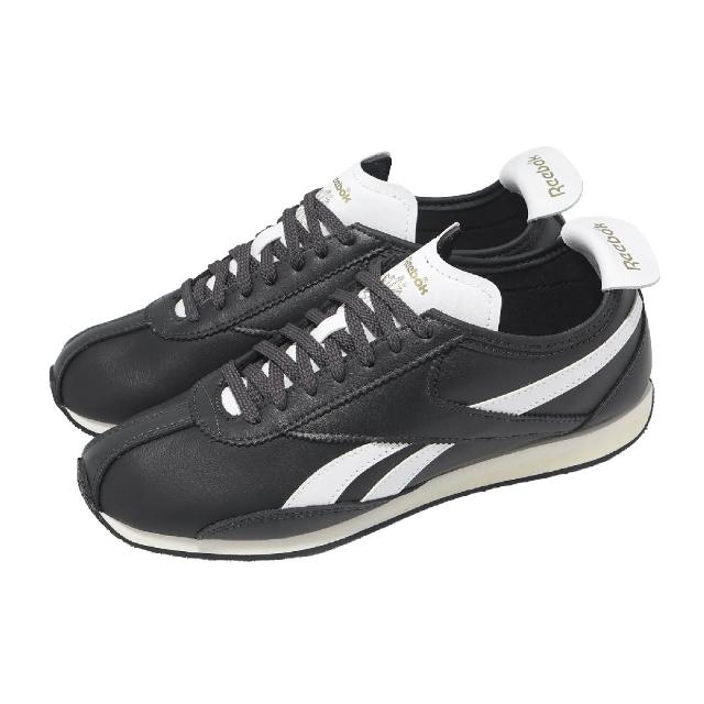 【REEBOK】休閒鞋 R400 男鞋 女鞋 黑 白 復古跑鞋 皮革(100233940)