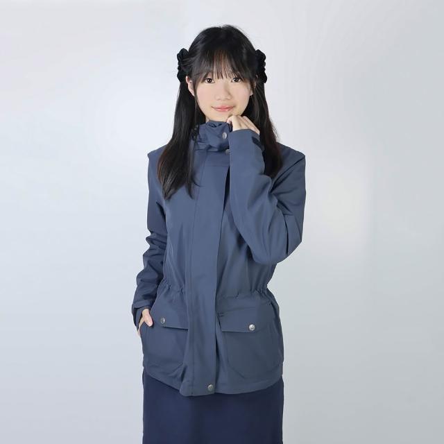 【GFoneone】秋冬女阻菌防水透濕外套-夜藍(高防水係數/透氣/輕量/保暖/多功能)