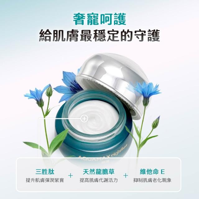 【AQUAMAX 奧科美氏】水18專研肌能精華霜30g(2款任選/保濕/修護/玻尿酸/胜肽)
