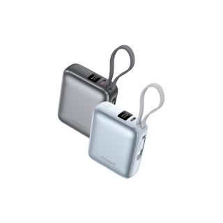 【Choetech】掌心充｜10000mAh 35W自帶線快充行動電源 B832(輕鬆攜帶 高效充電)