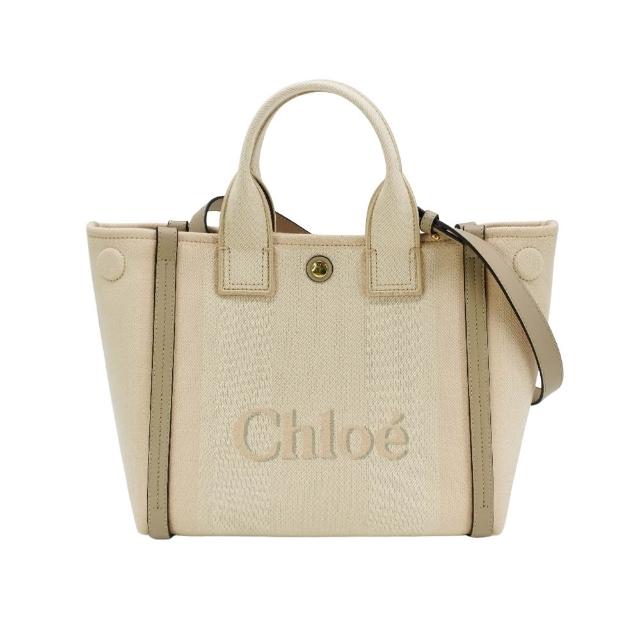【Chloe’ 蔻依】Carry 帆布刺繡logo兩用托特包-小(多色)