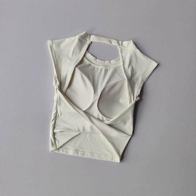 homegym 固定杯瑜珈短版美背運動背心(瑜珈服 瑜珈背心 無鋼圈內衣 健身跑步運動內衣 交叉美背內衣)