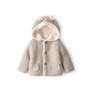 【Carter’s官方授權】氣質熊耳朵 嬰兒毛衣外套(原廠公司貨 童裝 外套 嬰兒 毛衣外套)