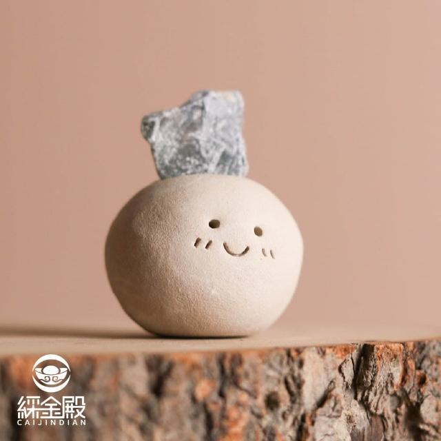 【CaiJinDian 綵金殿】礦石迷你擺件-大底座(紫水晶 黃水晶 石榴石 草莓晶 天青石 轉運 風水 過爐加持)