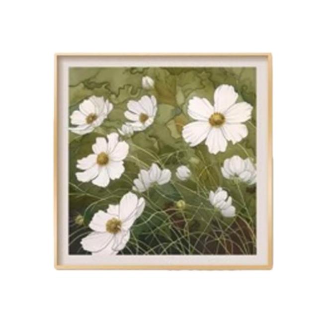 杜亞】法式奶油風掛畫20CM 花卉客廳裝飾畫藝術組合掛壁畫背景墻裝飾畫