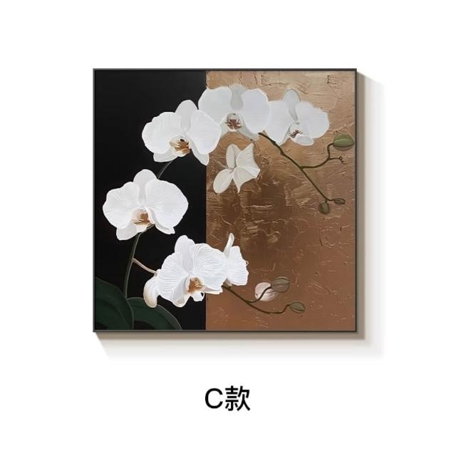 杜亞】法式奶油風掛畫20CM 花卉客廳裝飾畫藝術組合掛壁畫背景墻裝飾畫
