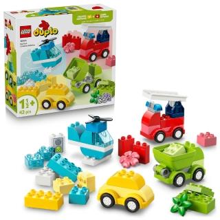 【LEGO 樂高】得寶系列 10474 創意交通工具(玩具車 汽車 兒童積木 親子遊戲 大顆粒 STEM 禮物 1歲半以上)