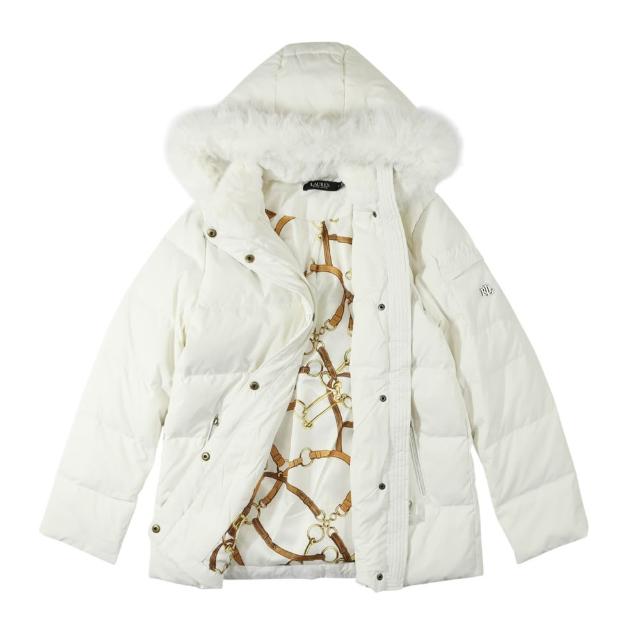 【RALPH LAUREN】Ralph Lauren 真羽絨 polo出國外套女外套 防風 連帽 帽可拆 冬天外套 防潑水 外套(1664)