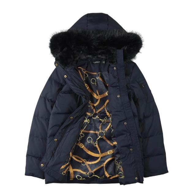 【RALPH LAUREN】Ralph Lauren 真羽絨 polo出國外套女外套 防風 連帽 帽可拆 冬天外套 防潑水 外套(1664)