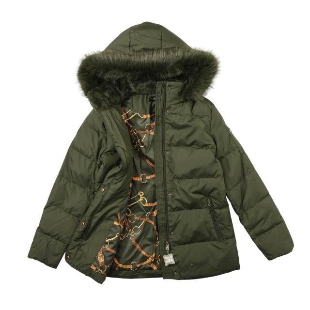 【RALPH LAUREN】Ralph Lauren 真羽絨 polo出國外套女外套 防風 連帽 帽可拆 冬天外套 防潑水 外套(1664)