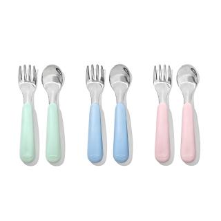 【OXO】tot 寶寶握叉匙組/1Y以上 (2入組) 寶寶湯匙 寶寶叉子
