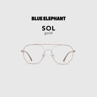 【BLUE ELEPHANT】SOL gold MAIN一般款式 抗藍光眼鏡 鏡框 附盒 官方旗艦店(韓國 眼鏡 明星同款)