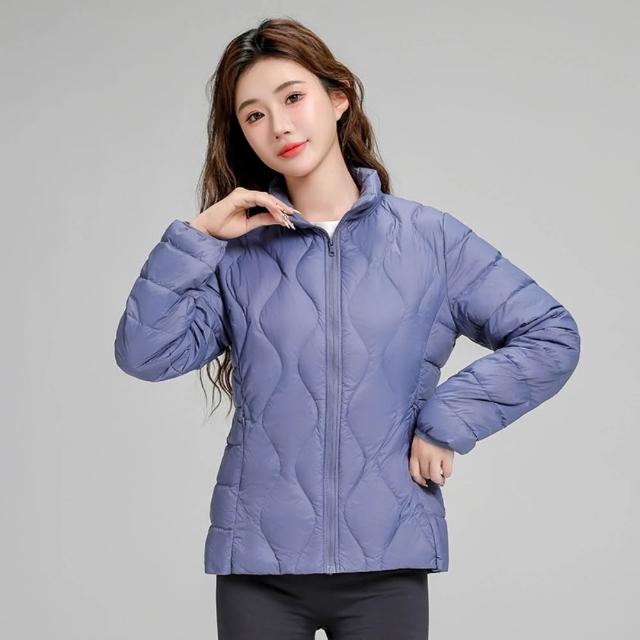 【巴黎精品】現貨出清 真90%輕羽絨外套白鴨絨連帽保暖外套輕便羽絨衣(簡約女夾克2款6色hd10)