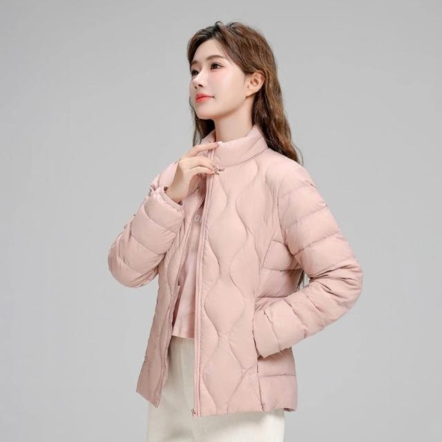 【巴黎精品】現貨出清 真90%輕羽絨外套白鴨絨連帽保暖外套輕便羽絨衣(簡約女夾克2款6色hd10)