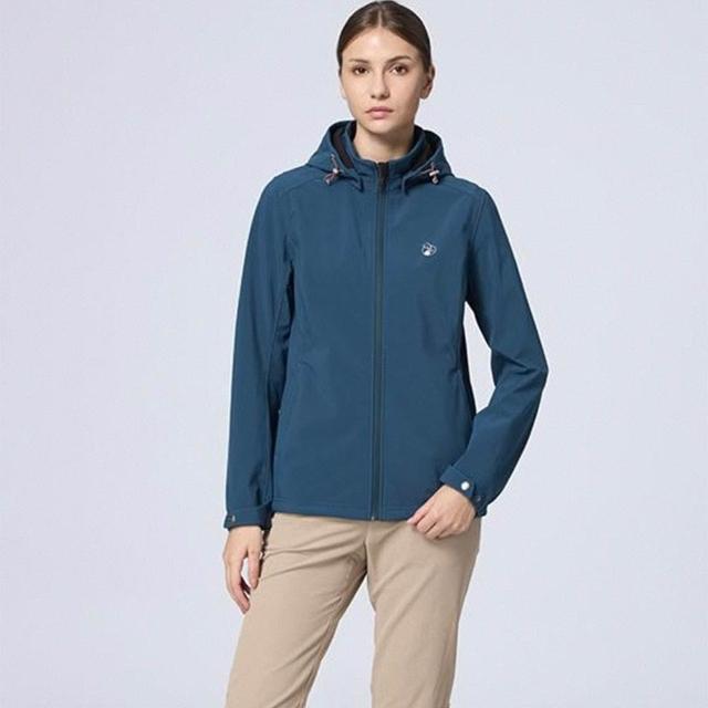 【Wildland 荒野】女彈性超輕三層山旅機能外套-S-3L-W2903-WL(防風/內刷毛/軟殼外套)