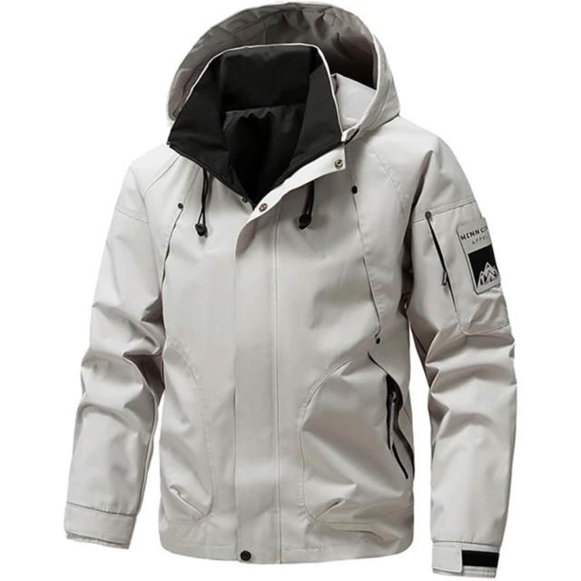 【巴黎精品】現貨限搶 衝鋒衣防風外套連帽外套登山夾克(戶外機能防潑水多口袋軍裝春夏薄款男外套3款a1ck6)S