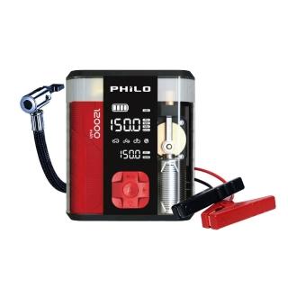 【Philo 飛樂】STP12PRO二代 12000mAh 汽柴油 救車打氣一體機/胎壓打氣機/自動打氣機/救車行動電源