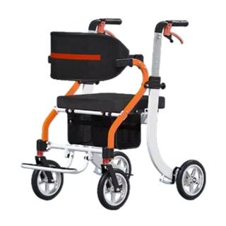 【EARISE 雅蘭仕】騰宏 多功能散步車 老年專用行走神器 買菜車可推可坐|隱藏式儲物袋一提折疊設計