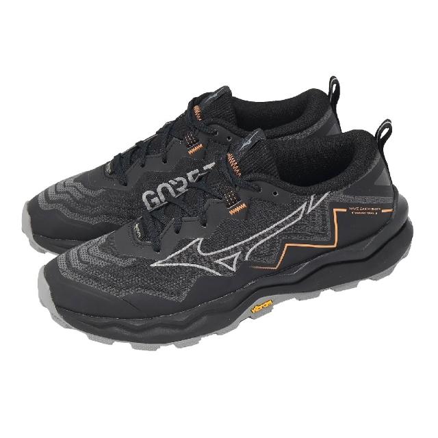 MIZUNO 美津濃】野跑鞋Wave Daichi 9 GTX 男鞋黑防水黃金大底美津濃