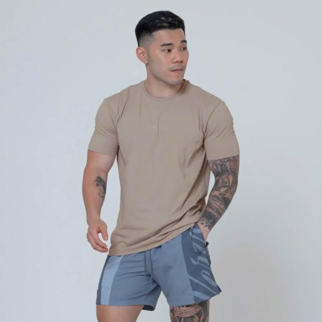 【VERVE】Core186™ 肌肉訓練短袖(高彈性、高延展、吸濕快乾、抗UV、柔軟、顯肩、顯壯、合身、訓練短袖)