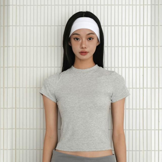 【24HRS】Cloud-soft秒瘦掐腰無可挑T( 上衣 百搭T 素色 短袖 T恤 T-shirt )