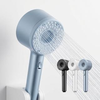 【悅浴良品】五段式極簡美學SPA蓮蓬頭(增壓過濾/一鍵止水/可更換濾芯/過濾水質/極簡設計/淋浴花灑/省水)